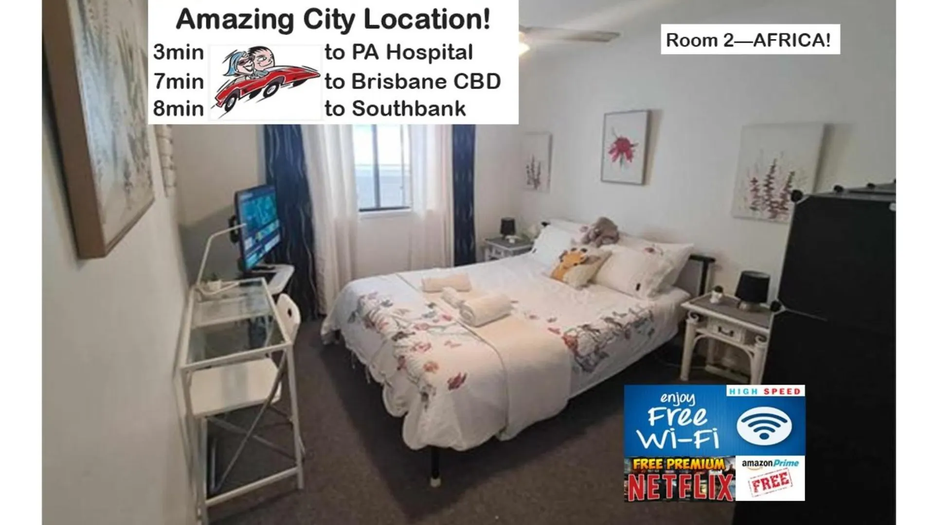 Проживание в семье Amazing City Location-Private Room In A Share House-2 Rooms Available!! Брисбен
